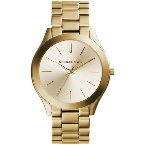 michael kors watches slim runway women'|Michael Kors oversized runway watch.